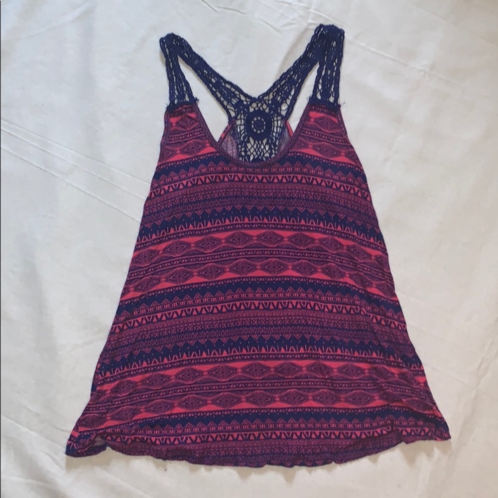 🎆 Pink & Blue Aztec Tank